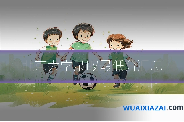 北京大学录取最低分汇总