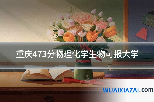 重庆473分物理化学生物可报大学