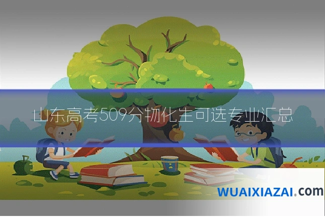 山东高考509分物化生可选专业汇总
