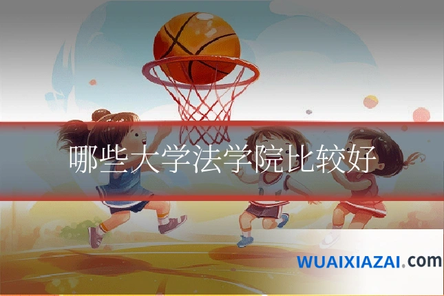 哪些大学法学院比较好