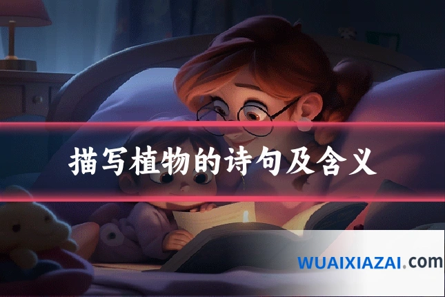 描写植物的诗句及含义