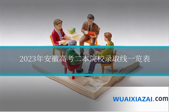 2023年安徽高考二本院校录取线一览表