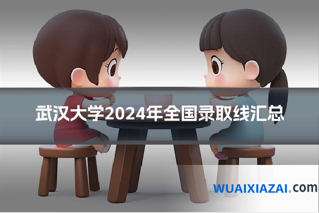 武汉大学2024年全国录取线汇总