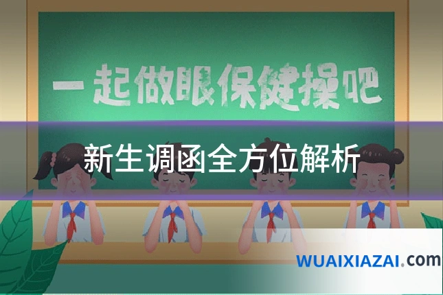 新生调函全方位解析