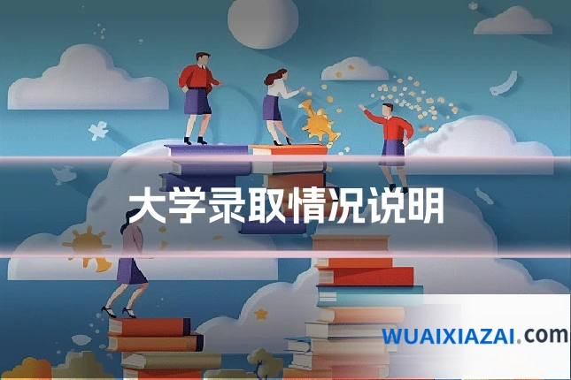 大学录取情况说明