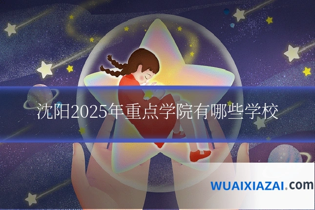 沈阳2025年重点学院有哪些学校