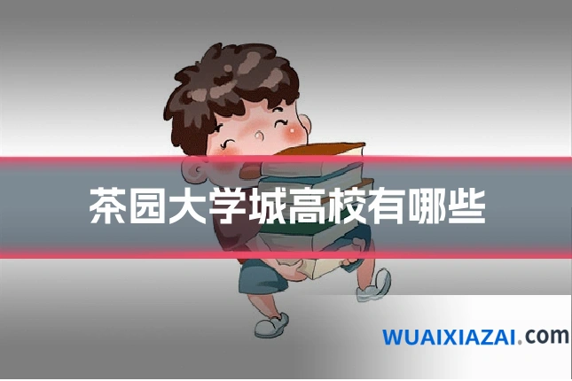 茶园大学城高校有哪些