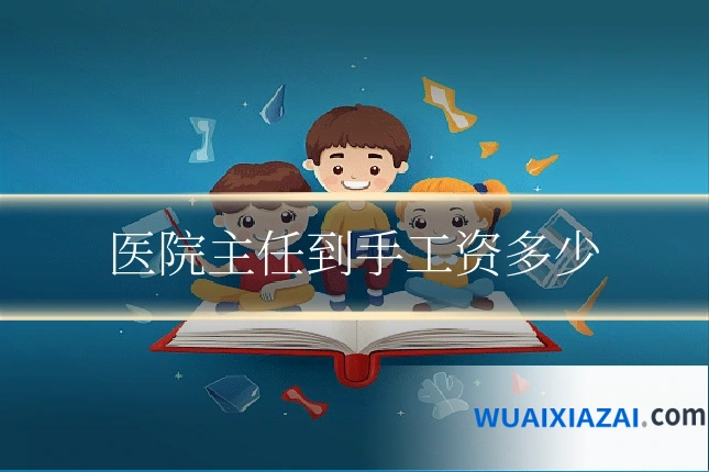 医院主任到手工资多少