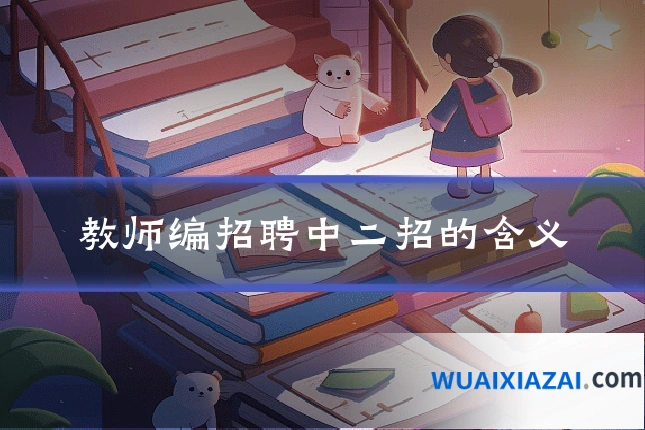 教师编招聘中二招的含义