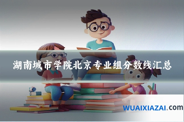 湖南城市学院北京专业组分数线汇总