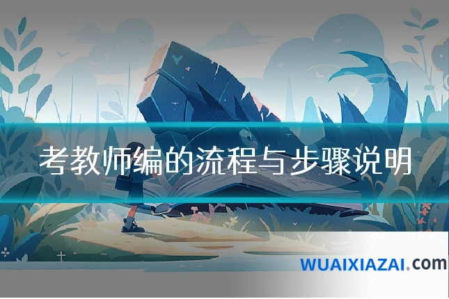 考教师编的流程与步骤说明