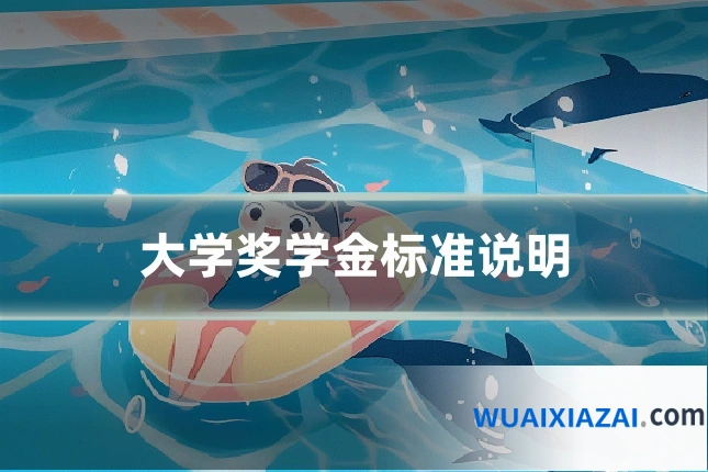 大学奖学金标准说明