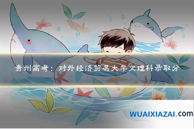 贵州高考：对外经济贸易大学文理科录取分