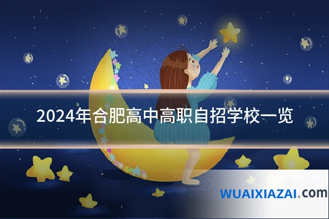 2024年合肥高中高职自招学校一览