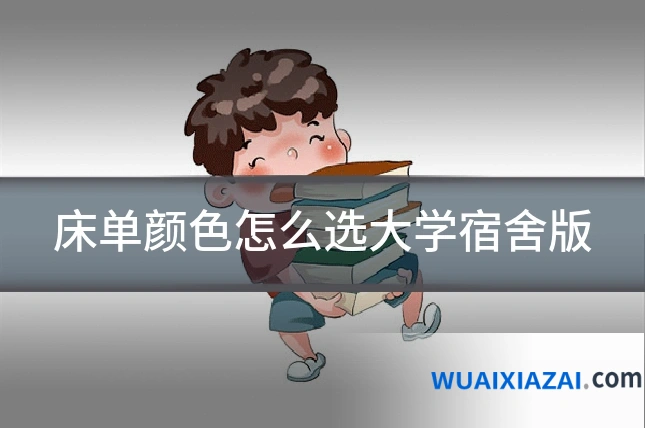 床单颜色怎么选大学宿舍版
