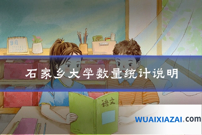 石家乡大学数量统计说明