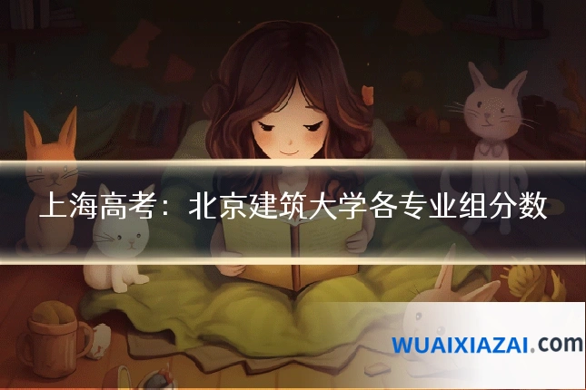 上海高考：北京建筑大学各专业组分数