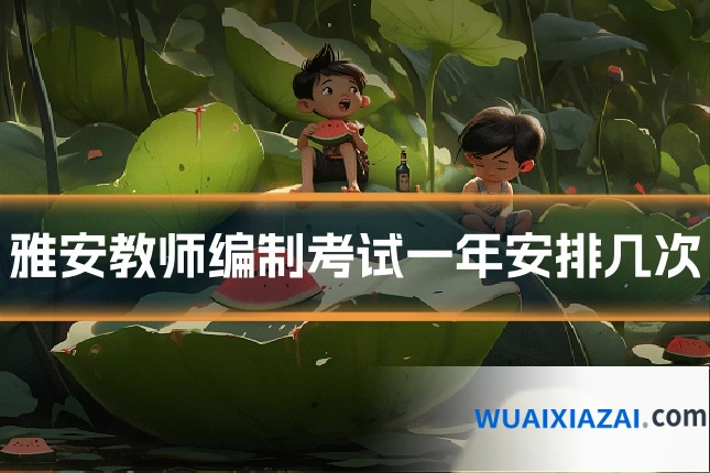 雅安教师编制考试一年安排几次