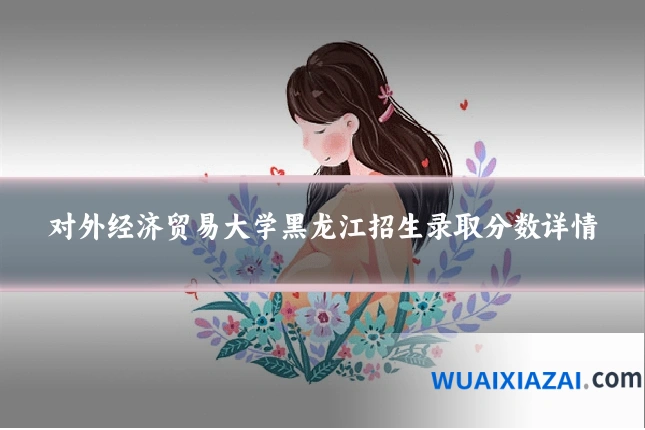 对外经济贸易大学黑龙江招生录取分数详情