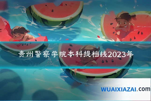 贵州警察学院本科提档线2023年