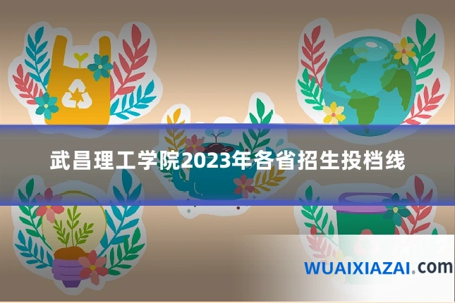 武昌理工学院2023年各省招生投档线