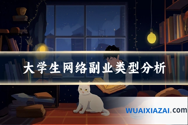 大学生网络副业类型分析