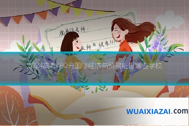 2024高考480分国际经济与贸易能报哪些学校