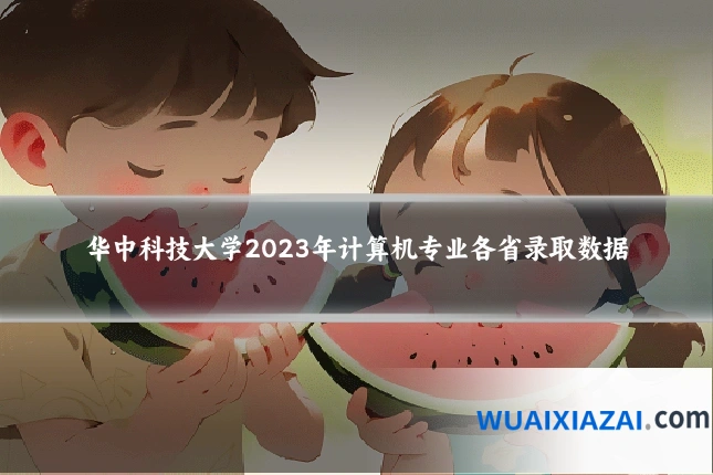 华中科技大学2023年计算机专业各省录取数据