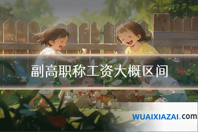 副高职称工资大概区间