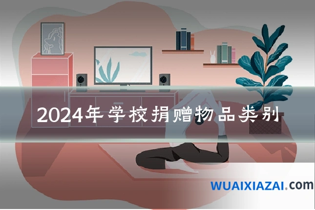 2024年学校捐赠物品类别