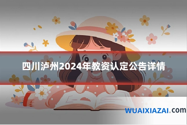 四川泸州2024年教资认定公告详情