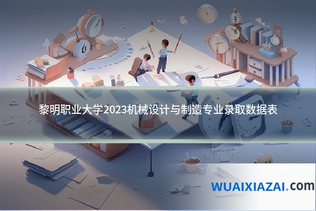 黎明职业大学2023机械设计与制造专业录取数据表