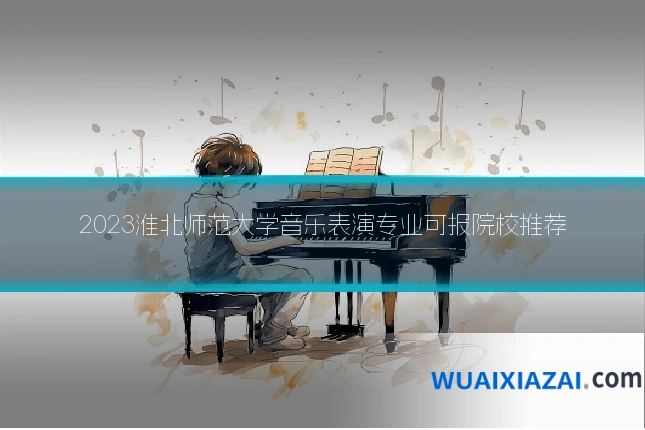 2023淮北师范大学音乐表演专业可报院校推荐