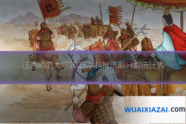 江西师范大学2023本科批录取分数统计表