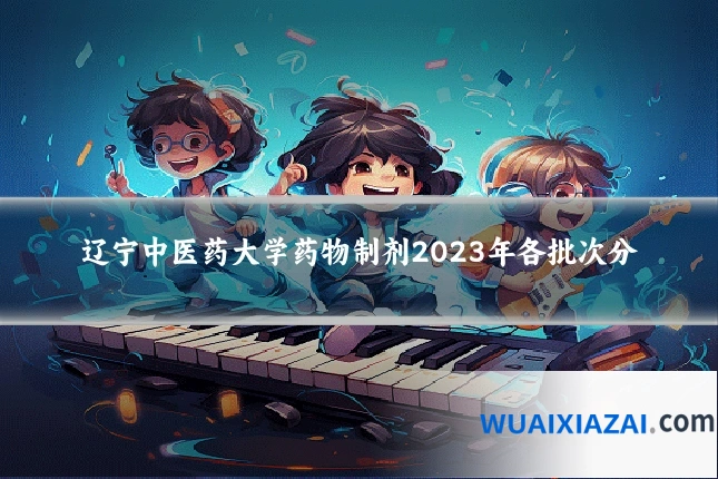 辽宁中医药大学药物制剂2023年各批次分