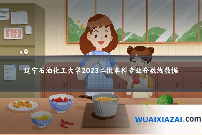 辽宁石油化工大学2023二批本科专业分数线数据
