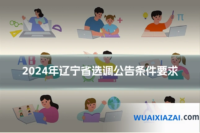 2024年辽宁省选调公告条件要求