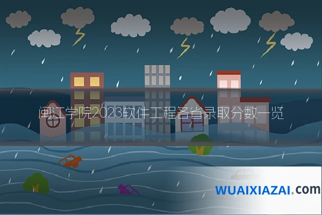 闽江学院2023软件工程各省录取分数一览