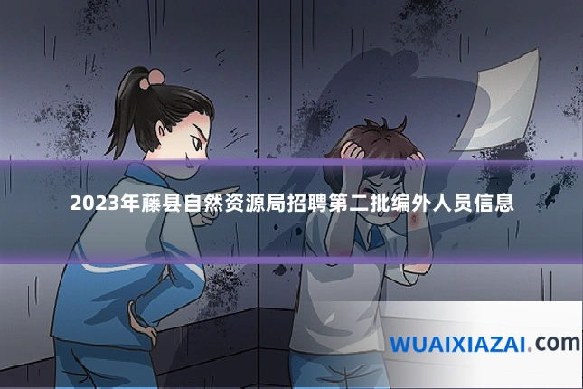 2023年藤县自然资源局招聘第二批编外人员信息