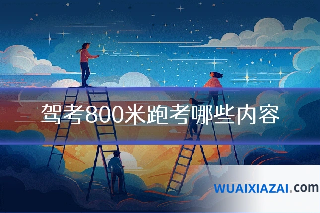 驾考800米跑考哪些内容