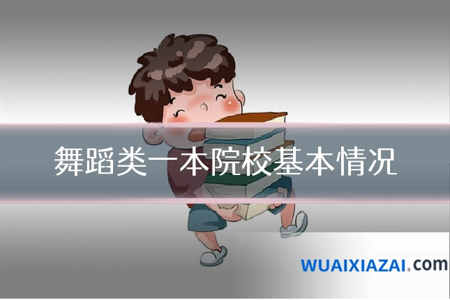 舞蹈类一本院校基本情况