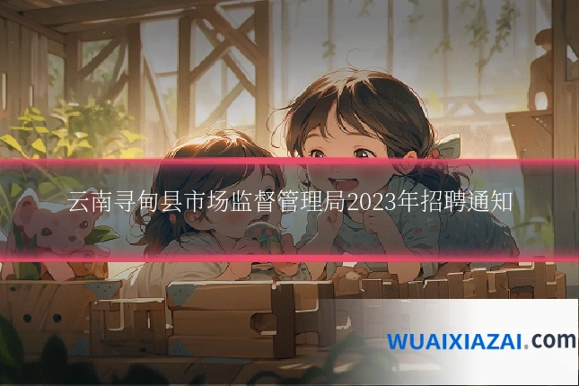 云南寻甸县市场监督管理局2023年招聘通知