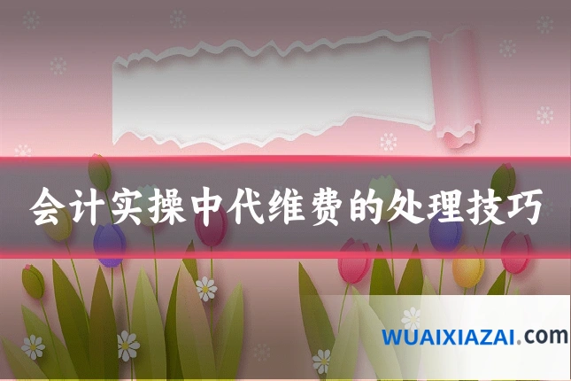 会计实操中代维费的处理技巧