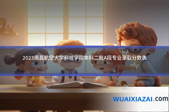 2023南昌航空大学科技学院本科二批A段专业录取分数表