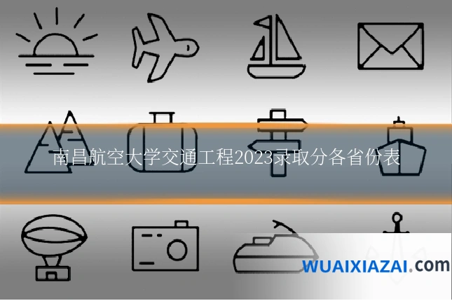 南昌航空大学交通工程2023录取分各省份表