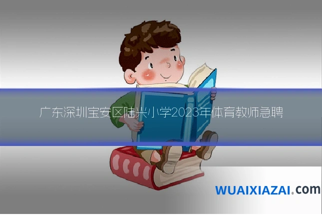 广东深圳宝安区陆兴小学2023年体育教师急聘