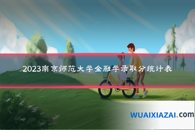 2023南京师范大学金融学录取分统计表