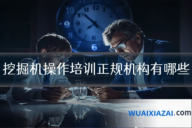 挖掘机操作培训正规机构有哪些