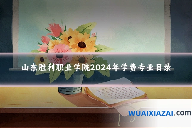 山东胜利职业学院2024年学费专业目录