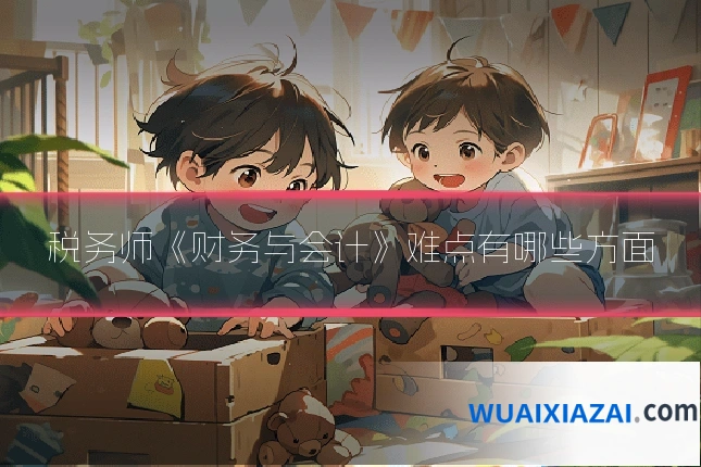 税务师《财务与会计》难点有哪些方面